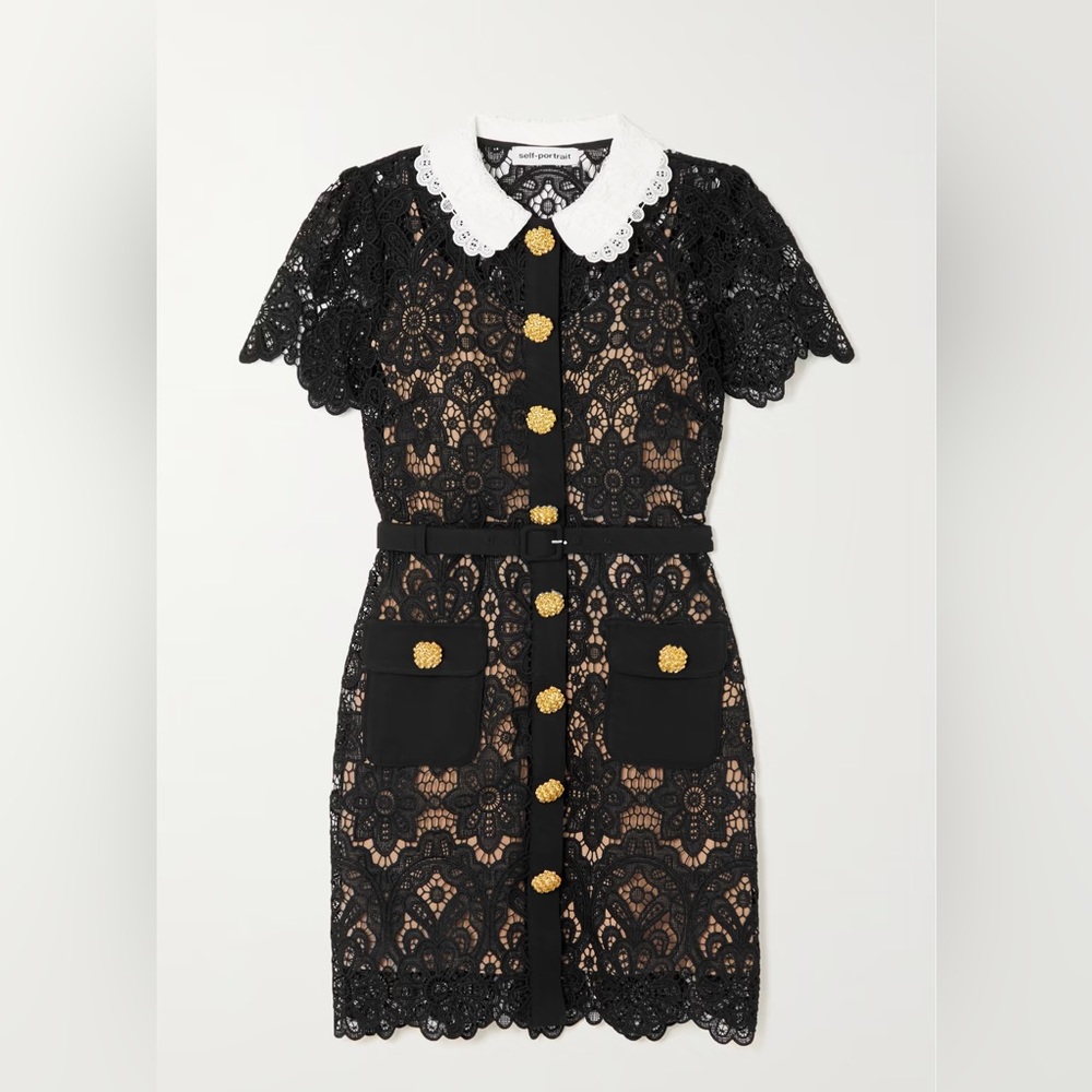 Self Portrait Guipure Lace Dress